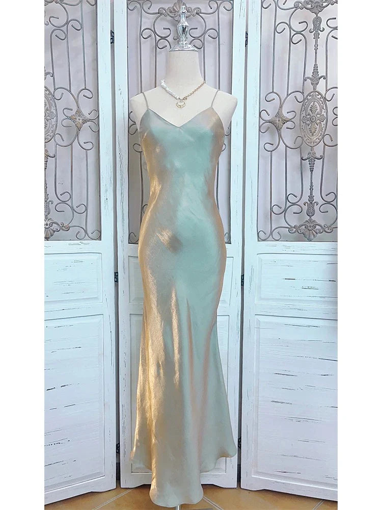 Wholesale Gorgeous Mermaid Spaghetti Straps Long Prom Dresses Evening Dress gowns evening dresses